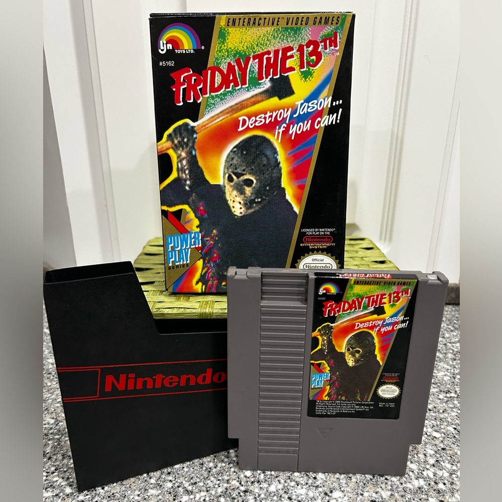 Friday The 13th NES Nintendo w/ Box & Sleeve Tested No Manual